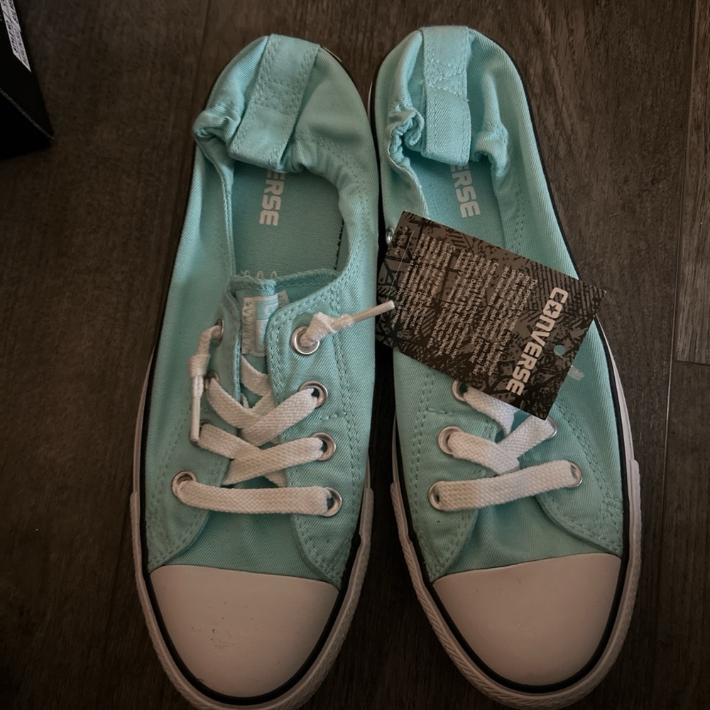 Converse Turquoise Slip-On Sneakers